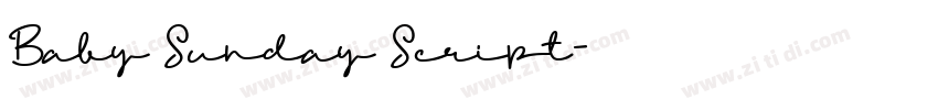 Baby Sunday Script字体转换 Baby Sunday Script字体转换